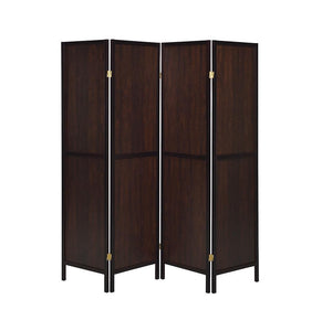 Deepika 4-panel Folding Screen Tobacco and Cappuccino