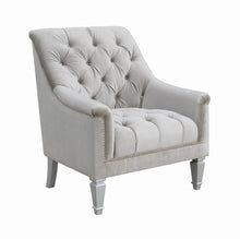 Load image into Gallery viewer, Avonlea Sloped Arm Tufted Chair Grey
