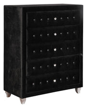 Load image into Gallery viewer, Deanna Deanna 5-drawer Rectangular Chest Black
