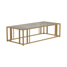 Load image into Gallery viewer, Adri Metal Frame Coffee Table Matte Brass
