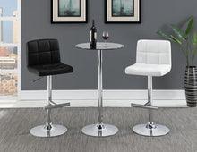 Load image into Gallery viewer, Lenny Adjustable Bar Stools Chrome and White (Set of 2)
