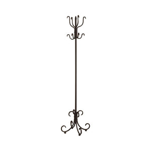 Kiefer Coat Rack with 12 Hooks Black