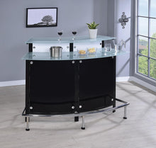 Load image into Gallery viewer, Keystone Glass Top Bar Unit Black
