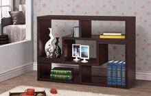 Load image into Gallery viewer, Velma Convertible TV Console and Bookcase Cappuccino
