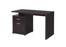 Load image into Gallery viewer, Irving 2-drawer Office Desk with Cabinet Cappuccino
