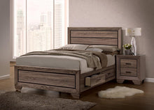 Load image into Gallery viewer, Kauffman California King, Eastren King &amp; Queen Storage Bed Washed Taupe
