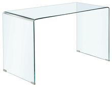 Load image into Gallery viewer, Ripley Glass Writing Desk Clear
