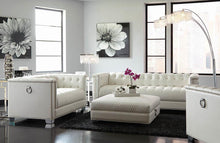 Load image into Gallery viewer, Chaviano Tufted Upholstered Sofa Pearl White
