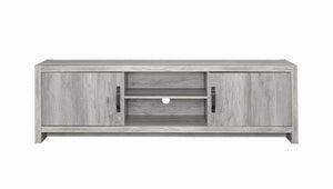 Burke 2-door TV Console Grey Driftwood