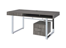 Load image into Gallery viewer, Whitman 4-drawer Writing Desk Weathered Grey
