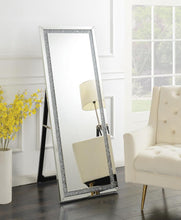 Load image into Gallery viewer, Novak Rectangular Cheval Floor Mirror Silver
