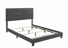 Load image into Gallery viewer, Mapes Tufted Upholstered Eastern King, Queen, Twin &amp; Full Bed Charcoal &amp; Grey
