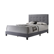 Load image into Gallery viewer, Mapes Tufted Upholstered Eastern King, Queen, Twin &amp; Full Bed Charcoal &amp; Grey
