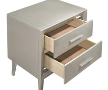 Load image into Gallery viewer, Ramon 2-drawer Nightstand Metallic Sterling
