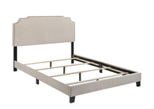 Load image into Gallery viewer, Tamarac Upholstered Nailhead Eastern King Bed Beige
