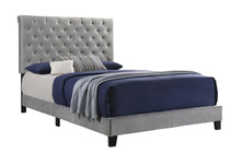 Load image into Gallery viewer, Warner Eastern King Upholstered Bed Grey
