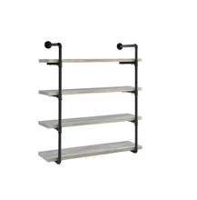Load image into Gallery viewer, Elmcrest 40-inch Wall Shelf Black and Grey Driftwood
