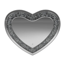 Load image into Gallery viewer, Aiko Heart Shape Wall Mirror Silver
