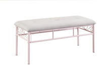 Load image into Gallery viewer, Massi Tufted Upholstered Bench Powder Pink
