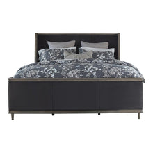 Load image into Gallery viewer, Alderwood Eastern King Upholstered Panel Bed Charcoal Grey
