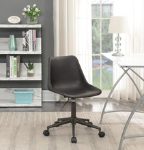 Load image into Gallery viewer, Carnell Adjustable Height Office Chair with Casters Brown and Rustic Taupe
