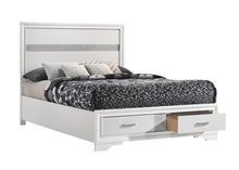 Load image into Gallery viewer, Miranda Full &amp; Twin Storage Bed White
