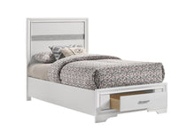 Load image into Gallery viewer, Miranda Full &amp; Twin Storage Bed White
