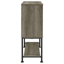 Load image into Gallery viewer, Claremont Sliding Door Bar Cabinet with Lower Shelf Grey Driftwood
