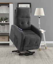 Load image into Gallery viewer, Howie Tufted Upholstered Power Lift Recliner Charcoal
