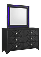 Load image into Gallery viewer, Penelope Rectangular Dresser Mirror Black
