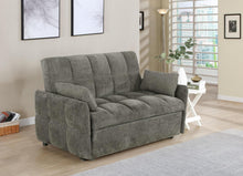Load image into Gallery viewer, Cotswold Tufted Cushion Sleeper Sofa Bed Dark Grey
