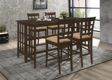 Load image into Gallery viewer, Gabriel Upholstered Counter Height Stools Cappuccino and Beige (Set of 2)
