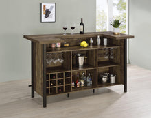 Load image into Gallery viewer, Bellemore Rectangular Storage Bar Unit Rustic Oak
