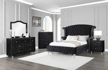 Load image into Gallery viewer, Deanna California King Tufted Upholstered Bed Black
