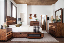 Load image into Gallery viewer, Winslow Queen Bed Smokey Walnut and Coffee Bean
