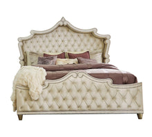 Load image into Gallery viewer, Antonella Upholstered Tufted Queen Bed Ivory and Camel
