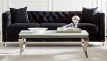 Load image into Gallery viewer, Delilah Upholstered Tufted Tuxedo Arm Sofa Black
