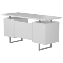 Load image into Gallery viewer, Lawtey Floating Top Office Desk Weathered Grey
