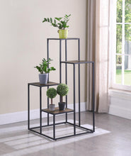 Load image into Gallery viewer, Rito 4-tier Display Shelf Rustic Brown and Black
