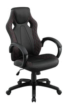 Load image into Gallery viewer, Carlos Arched Armrest Upholstered Office Chair Black
