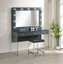 Load image into Gallery viewer, Afshan Upholstered Square Padded Cushion Vanity Stool
