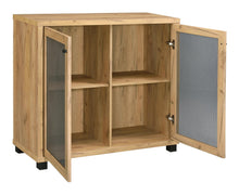 Load image into Gallery viewer, Mchale Accent Cabinet with Two Mesh Doors Golden Oak
