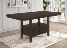 Load image into Gallery viewer, Prentiss Rectangular Counter Height Table with Butterfly Leaf Cappuccino
