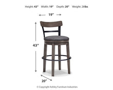 Load image into Gallery viewer, Caitbrook Bar Height Bar Stool
