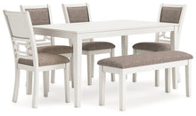 Load image into Gallery viewer, Erinberg Dining Table and 4 Chairs and Bench (Set of 6) image
