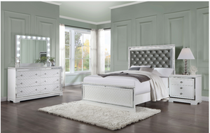 Eleanor Upholstered Tufted Bedroom Set White