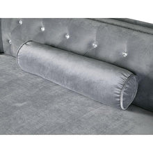 Load image into Gallery viewer, Amie Glam Gray &amp; Black Sectional w/Storage
