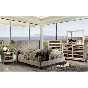 Anabelle E.King Bed Purple & Natural