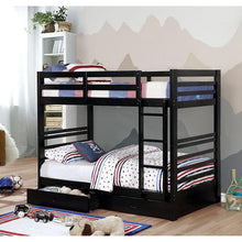 Load image into Gallery viewer, California Iv Black, Walnut, Gray, &amp; White Twin/Twin Bunk Bed
