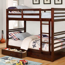 Load image into Gallery viewer, California Iv Black, Walnut, Gray, &amp; White Twin/Twin Bunk Bed
